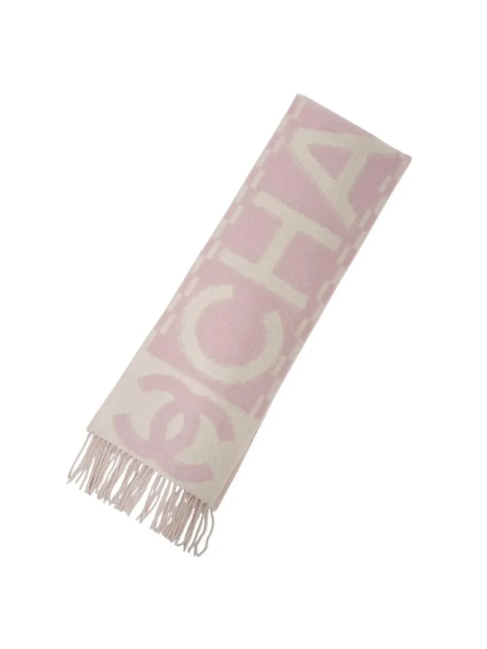 Chanel Cashmere Silk CC Logo Scarf